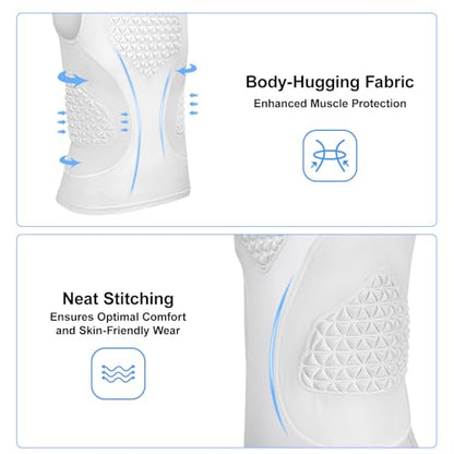 Youth Padded Compression Shirt Baseball Chest Protector Heart Sternum Guard - color: White, size: Small