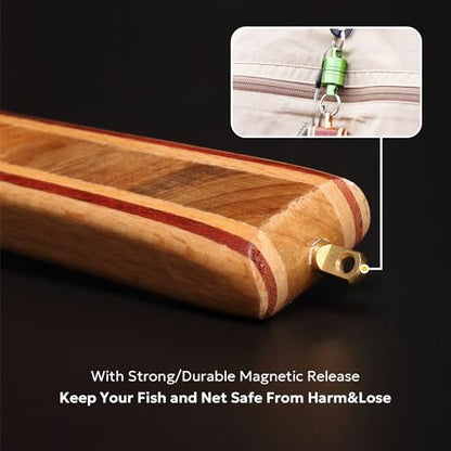SF Fly Fishing Landing Net Soft Rubber Mesh Trout Net Catch and Release Net - style: Square Head Combo C