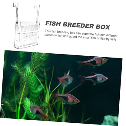 Aquarium Shrimp Breeding Container Isolation Box for Fish Durable Nursery for Fish Fry Prevents Aggressive Interactions Easy to Clean