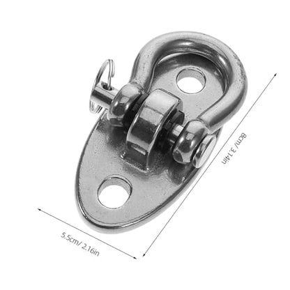 Abaodam 1 Set Stainless Steel Swing Hanger with Rotating Plate Versatile Hammock Hardware for Hanging Chairs Swings Sandbag Hooks Easy Installation for Outdoor Furniture