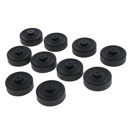 homozy 10pcs Rubber Cup Parts Diaphragm Air Pump for Aquarium Fishing Pump Replace, Black, 2