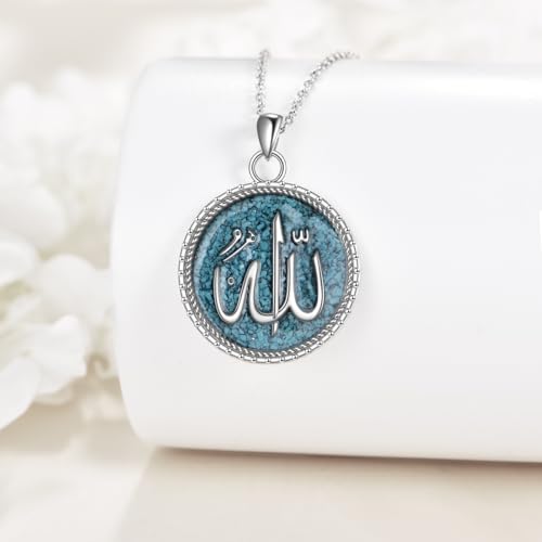 Allah Necklace Religious Muslim Allah Pendant Islamic Jewelry Gifts for Men Women