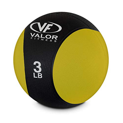 Valor Fitness 무게감 있는 의료용 볼 휴대용 고무 중간 볼 무게 코어 밸런스 복부 운동 장비 홈 체육관 운동 - color: 9.1kg(20파운드) 볼