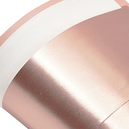 Best Paper Greetings Money Envelopes for Cash - 4 1/8 x 9 1/2 In, Blush Pink & Rose Gold Foil Lined, 50 Pack - Decorative Letter Envelopes for Invitations & Mailing