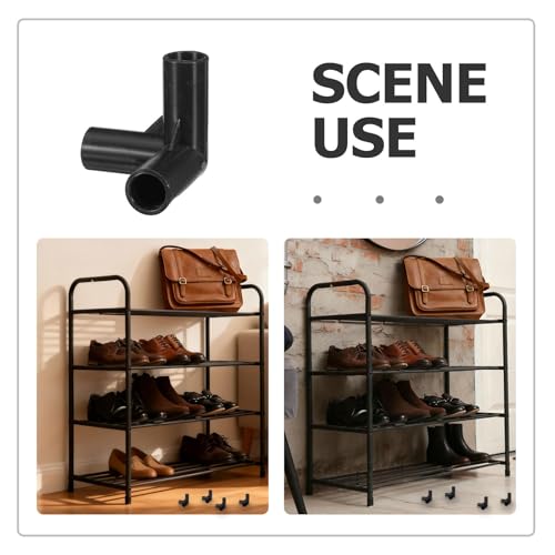VOSAREA 20pcs Shoe Rack Connectors: Modular 11mm Tube Joints - Diy Storage Rack Connectors for Wardrobe Organizer - Replacement Parts for Closet Shoe Shelving Systems