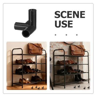 VOSAREA 20pcs Shoe Rack Connectors: Modular 11mm Tube Joints - Diy Storage Rack Connectors for Wardrobe Organizer - Replacement Parts for Closet Shoe Shelving Systems