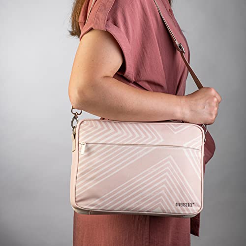 DiverseBee Large Bible Cover with Handles and Shoulder Strap, Bible Carrying Case for Women, Bible Tote Bag, Church Book Cover, Christian Gift (Cross)