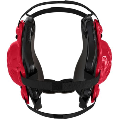 GCA Nelson Youth Wrestling Headgear Pro – Adjustable Ear Guard for Kids | Universal Fit BJJ MMA - color: Varsity Red/Black/Black