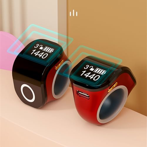 Tasbih Counter Zikr Rings, Portable Touch Smart Tasbeeh, Rechargeable Electronic Digital Tasbih Rings, Finger for Muslims, Prayer, Reminder, Home - color: Purple`