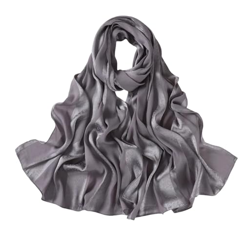 Dbdkejj Women Satin Hijab Bohemian Style Soft Wrap Elegant Foulard Turban Fashion Shawl For Daily Use - color: Color 9