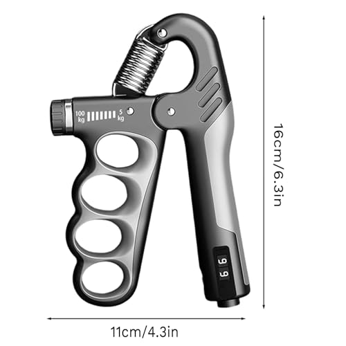 Hand Grip Strength Trainer Exercisers Devices,Forearm Trainer Strengthener | Adjustable Resistance 11-220Lbs(5-100KG),Suitable for Muscle Training