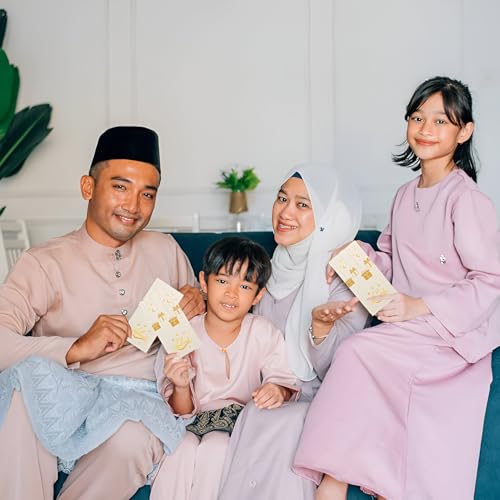 Eid Mubarak Money Envelopes for Cash – Perfect Eid Gifts, Ramadan & Eid Celebrations, Eid Mubarak Card & Cash Envelope (Pack of 10)