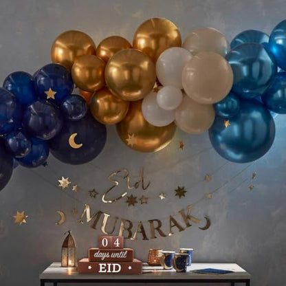 4 Pcs Ramadan Calendar Block Set, Ramadan Advent Countdown, Eid Calendar Countdown Calendar, Wooden Ornament Block Calendar of Islamic Months