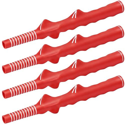 Arrowbash Golf Training Grip Right Handed Swing Grip Trainer Aid Tool for Men Club Accessories - color: Red