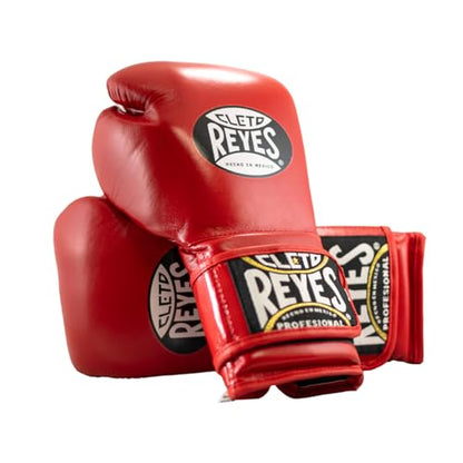 CLETO REYES Training Boxing Gloves with Hook and Loop Closure for Sparring and Heavy Punching Bags, Men and Women, MMA, Kickboxing, Muay Thai - color: Classic Red, size: 12oz.