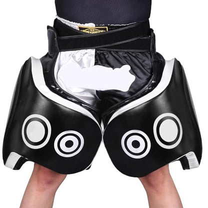 Thigh Pads Muay Thai, Kickboxing Thigh Pads, Max Thickness 10cm Guards, Thigh Sports Protector Pads, Shock Absorption & Impact Blocking, Durable & Comfortable Training Gear - size: Pair