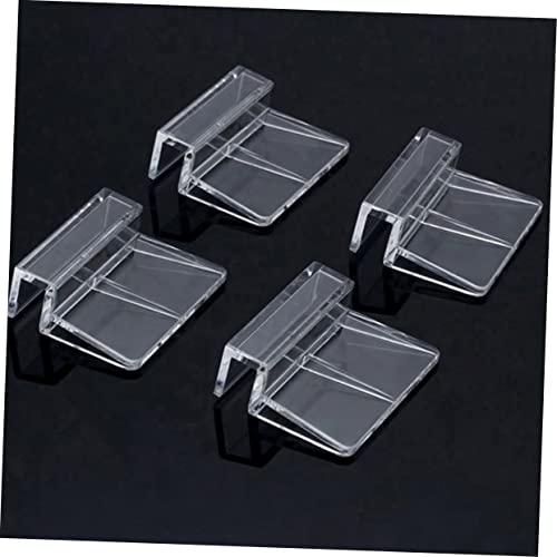 YARNOW 10pcs Betta Tank Stand Fish Tank Accessory Acrylic Bracket Sturdy Support Easy to Install - size: 5.5X5X1.8CM