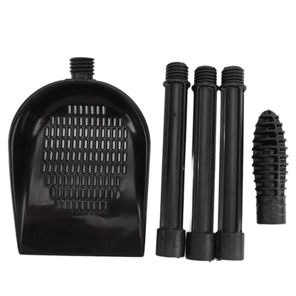 Aquarium Sand Scooper, PVC Multifunctional Terrarium Substrate Litter Cleaner with Quick Drainage System and Removable Design, for Fish Small Pets and Beach Toys