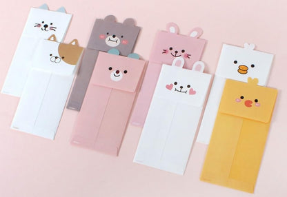 8 Pcs Money Envelopes Cash Envelopes, 8 Designs, 3.35 x 6.77 Inch (Cute Animal) - style: Cute Animal