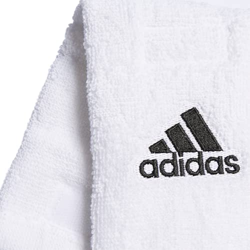 adidas Football Team Towel Dries Hands, Stays-in-Place with Hook and Loop Closure - color: White