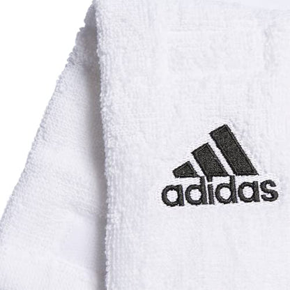 adidas Football Team Towel Dries Hands, Stays-in-Place with Hook and Loop Closure - color: White