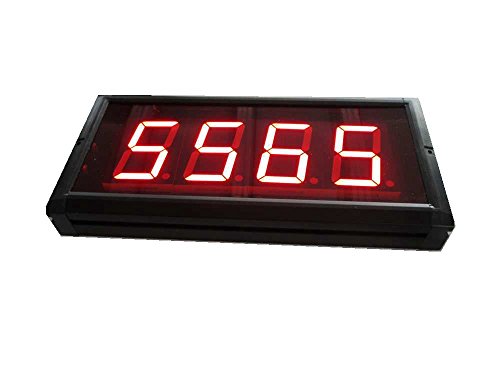 AZOOU 3-Inch High Character LED Counter Digital Countdown/up Timer Three Buttons Red Color