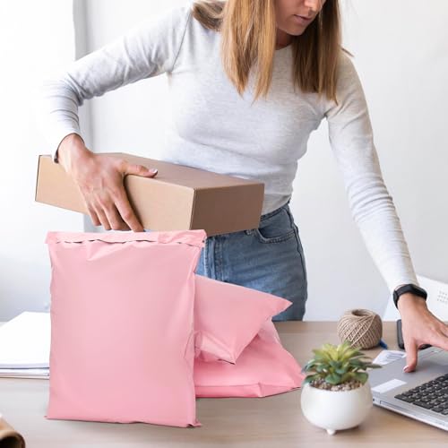 Famagic Pink Poly Mailers 17x21 for Clothes, Books and Packages, 50 Pack | Self Seal Pink Shipping Bags, Waterproof Packaging Bags, Tear-Proof Mailing Bags, Strong Adhesive Large Shipping Envelopes - color: Pink, size: 17x21