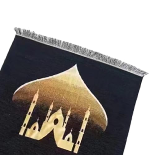 Islamic Mat Prayer Mat Lightweight Convenient with Rosary Beads for Muslims Islamic Travel Portable Praying Blanket Islamic Prayer Easy to Carry - color: Multicolor