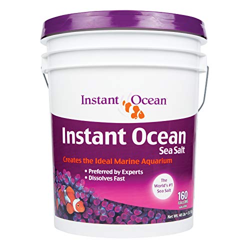 Instant Ocean Sea Salt for Marine Fish Tank Aquariums, Nitrate & Phosphate-Free - size: 160 Gallon