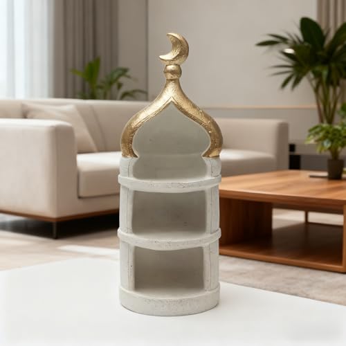 Islamic Decor Moon Mosque Shelf Decor, Mini Decorative Storage, Ramadan Eid Gifts, Middle Eastern Resin Shelf Organizer Festive Decoration Detailed Craftsmanship Holiday Decoration Statues - color: Type G