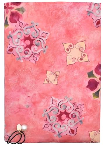 BLBMH 5x8 Fabric Book Covers for Paperbacks Quran Notebook - XC Pink - color: XC Pink, size: 8in