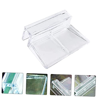 BESPORTBLE 30pcs Acrylic Fish Tank Cover Support Bracket Transparent Aquarium Holder for Open Tanks Turtles and Pets Easy Installation Heat Preservation Safe for