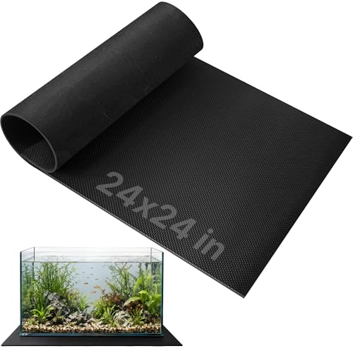 Aquarium Leveling Mat 24" X 24" X 0.2" EVA Aquarium Foam Leveling Mat, Non-Slip Shockproof Fish Tank Mat for Under Tank for Glass Fish/Turtle Tank Protection - size: 24inx24in