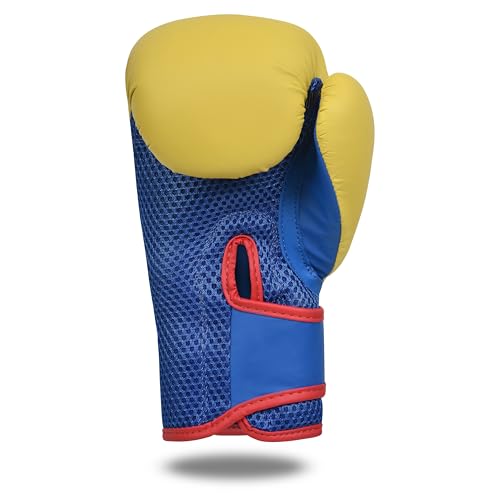 Boxing Gloves 6oz | Boxing Gloves for Kickboxing Muay Thai MMA | Bag Gloves for Punching Bag - color: Yellow