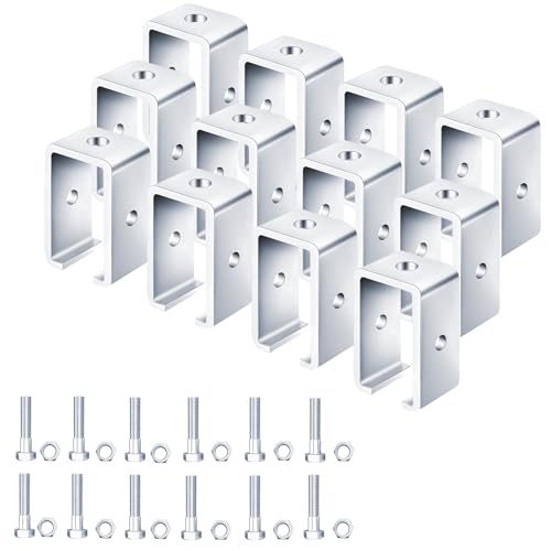Channel Trolley Track Hanger Bracket for UNISTRUT Strut Channel,1-5/8 Intermediate Support Hange Bracket for All 1-5/8"Channel Trolley Track,for Unistrut Hardware Trolley(12 Packs) - style: 12 Packs