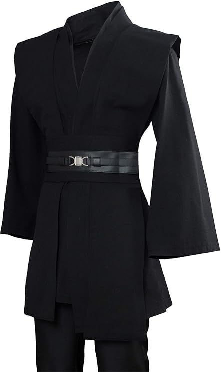 GOLDSTITCH 남성용 튜닉 로브 나이트 팬시 쿨 코스프레 코스튬 - color: 블랙(튜닉), size: 라지