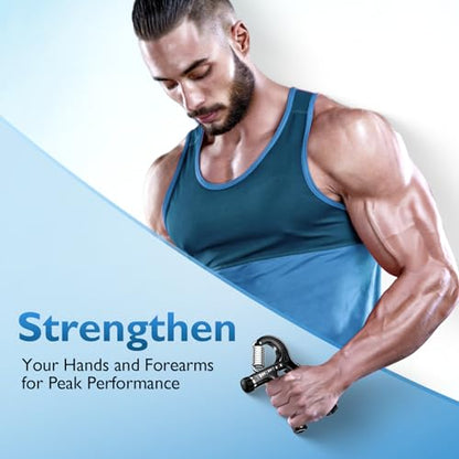 FitBeast Grip Strengthener 팔뚝 강화제, 근력 훈련 및 재활을 위한 조절 가능한 핸드 그립 강화제, 4.5-59.9kg(10-132파운드) 저항, 운동 선수 및 물리 치료에 이상적 (1개) - color: 블랙.