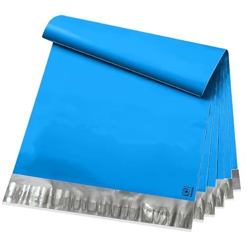 POLYSELLS 24x24 Blue Poly Mailers, 100 Pack – Extra Large Self Seal Shipping Bags for Clothing & Non-Fragile Items, Waterproof Tear Resistant Mailing Bags for Bulk Shipping & Small Business Supplies - color: Blue, size: 24"x24"