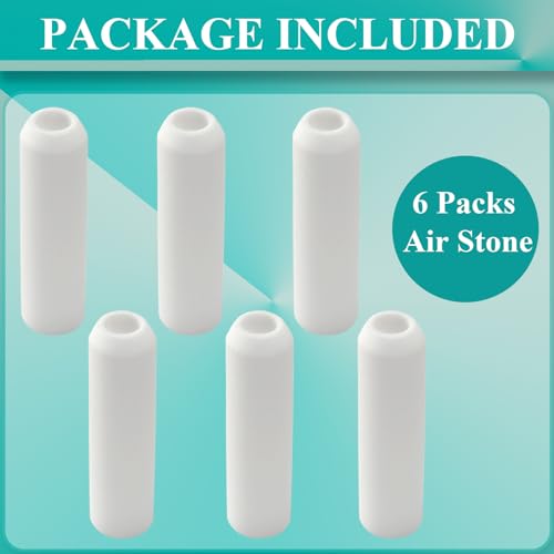 6 Pack Airstones Replacement Compatible with Biorb Aquariums