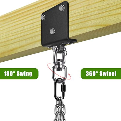 BeneLabel Heavy Bag Hanger for Punching Bag Beam Mount Hardware 360° Rotation Boxing Bag Ceiling Mount I-Beam Hanger for Hanging Heavy Punching Bags Wall Hangers - color: 360° Closed Connection Clasps with Carabiner
