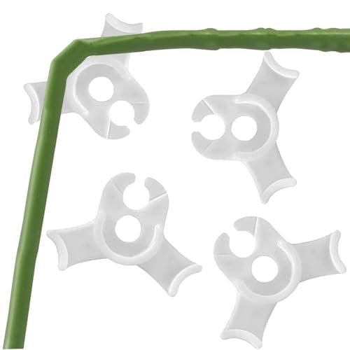 40 Pcs Low Stress Training Clips, 90 Degrees Plant Trainer, Bud Benders, Plant Stem Support Bender for Plants - White - color: 40 Pcs White