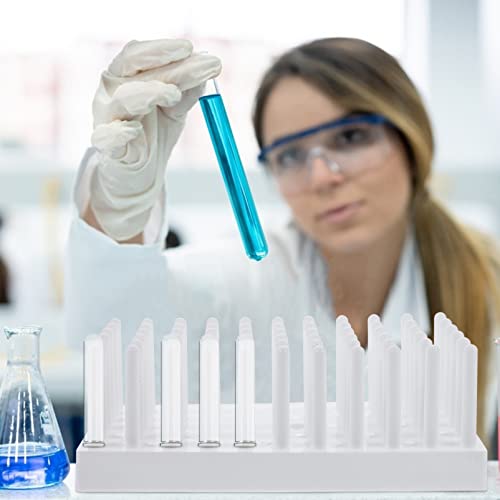 ULTECHNOVO 1pc White Plastic Microcentrifuge Tube Holder Test Tube Dryer Drying Rack for Centerfuge Tubes Laboratory Use