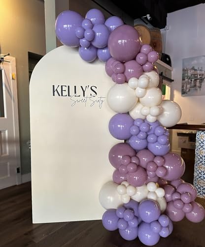 Purple Balloons, 60Pcs Purple and Gold Balloon for Birthday Wedding Supply - color: Purple Gold