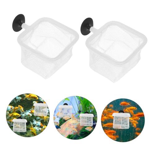 Toyvian 5pcs Fish Breeding Net with Cups Aquarium Divider Net for Fry Separation for Fish Tanks and Aquatic Breeding
