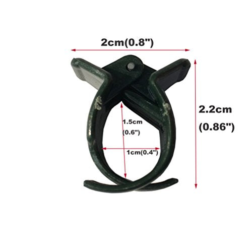 50 PCS Large Size Orchid Clips and Garden Support Clips Green (Not with Flower and Plant Spike)