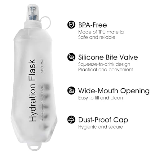 GUYI GYGYL Soft Flask, Collapsible Water Bottle for Sports, 150ml White - color: 150ml White