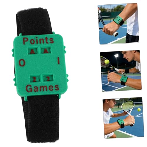 Angoily Portable Tennis Score Counter Wristband Manual Dial Golf Score Keeper Watch Lightweight Outdoor Training Games
