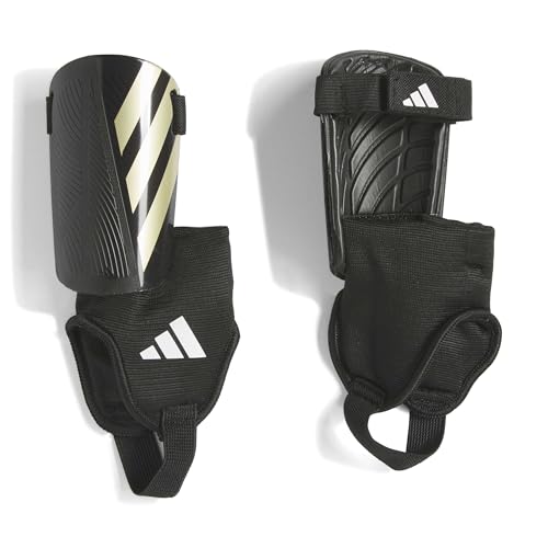 adidas Kids' Tiro Match Soccer Shin Guards - color: Black/Gold Metallic/White, size: Medium