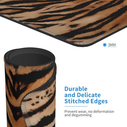 Tiger Skin Wild Africa Animals Mousepad Non-Slip Rubber Base Mouse Pads for Computers Laptop Office Desk Accessories Mouse pad 7.9 x 9.5 in - color: Tiger Stripes