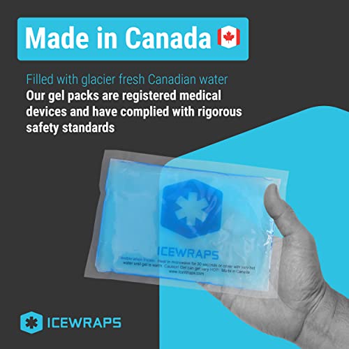 ICEWRAPS Reusable Ice Packs Compact 3 x 5 in, Soft Cooling, Pack of 60 | Hot or Cold Use, Puncture Resistant, Ice Pack for Everyday Comfort, Multi Use Gel Design, FSA-HSA Eligible - size: 60 Packs